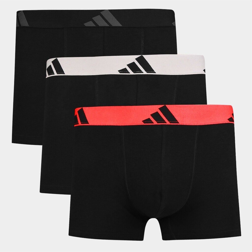 Kit Cueca Boxer Adidas  3 Peças
