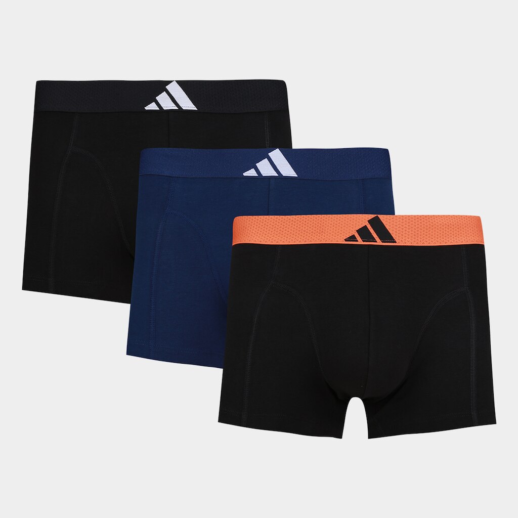 Kit Cueca Boxer Adidas 3 Peças