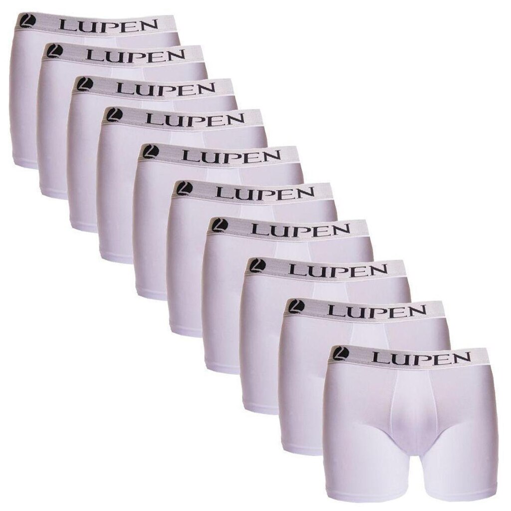 Kit Cueca Boxer Algodão  Lupen 10 Peças