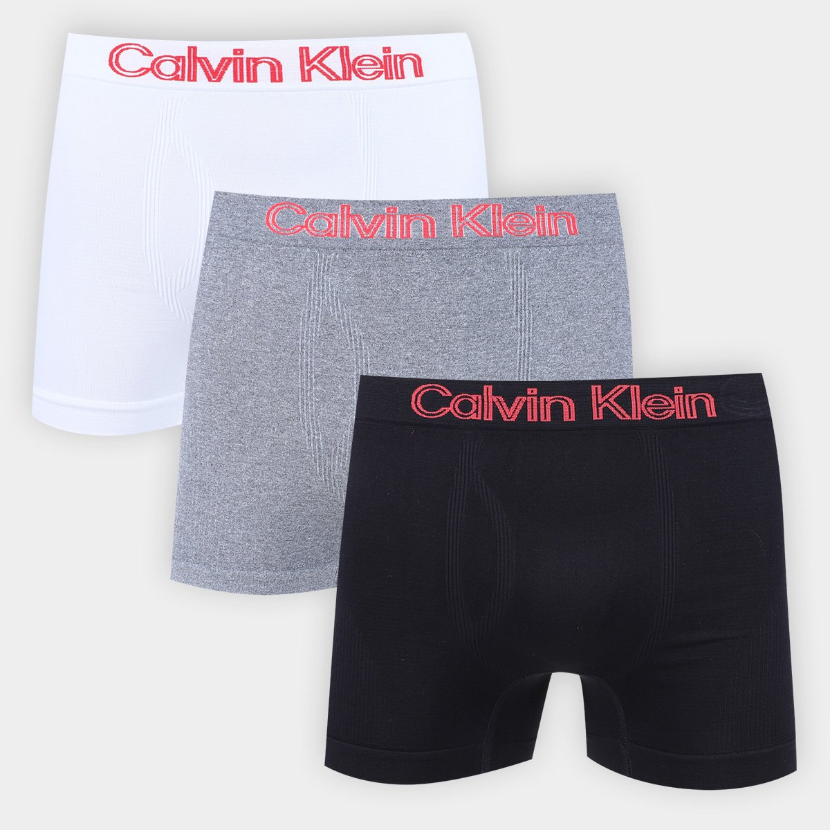 Kit Cueca Boxer Calvin Klein C/ 3 Peças Menor preço em Kit Cueca Boxer Calvin Klein C/ 3 Peças