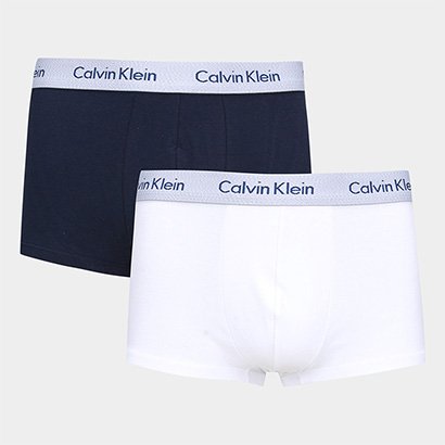 Kit Cueca Boxer Calvin Klein Low Rise Trunk - 4 Peças - Masculino