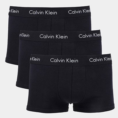 Kit Cueca Boxer Calvin Klein Trunk 3 Peças - Masculino