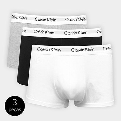 Kit Cueca Boxer Calvin Klein Trunk 3 Peças - Masculino