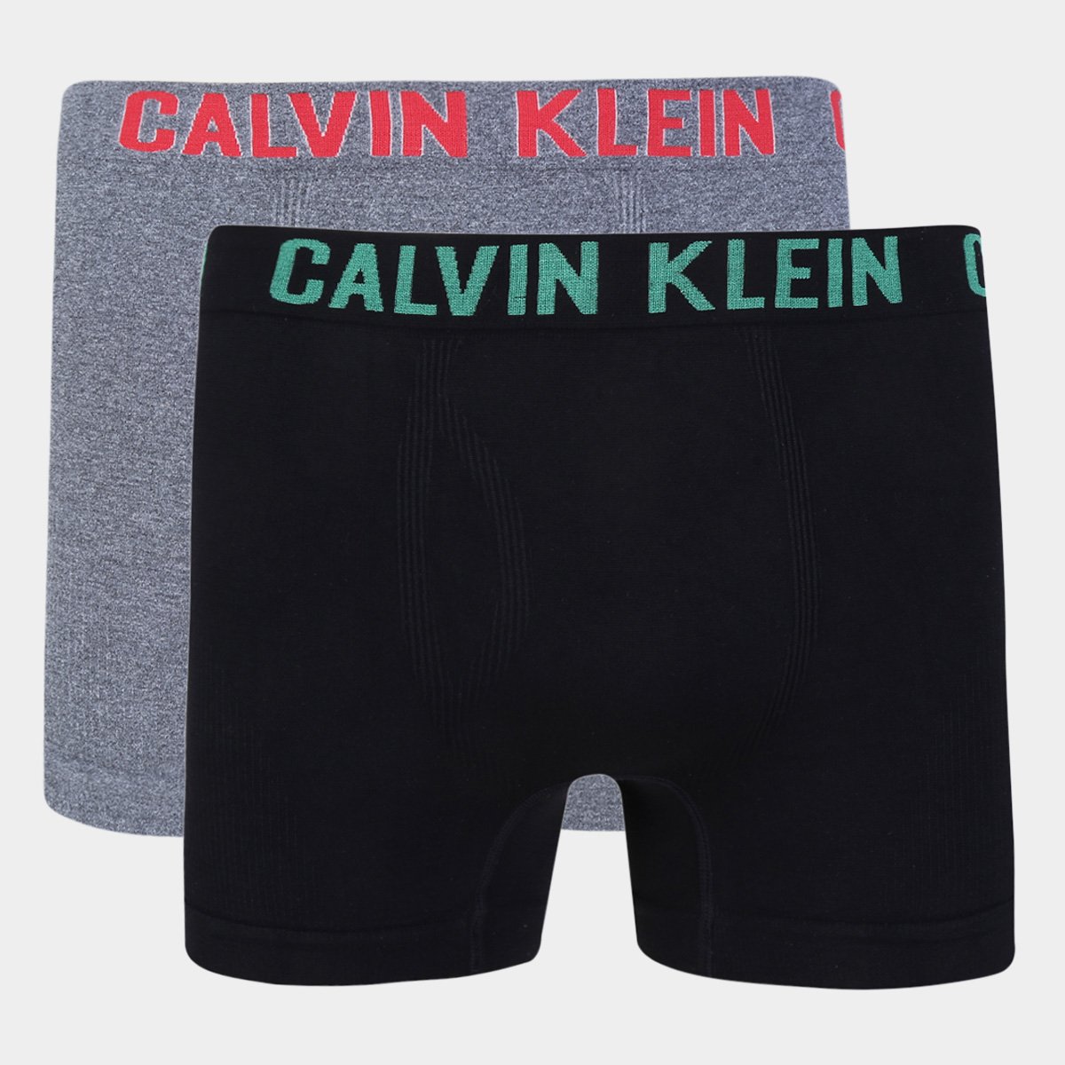 Kit Cueca Boxer Calvin Klein Trunk Sem Costura 2 Peças - Vermelho+Verde é ruim? Kit Cueca Boxer Calvin Klein Trunk Sem Costura 2 Peças - Vermelho+Verde é boa?