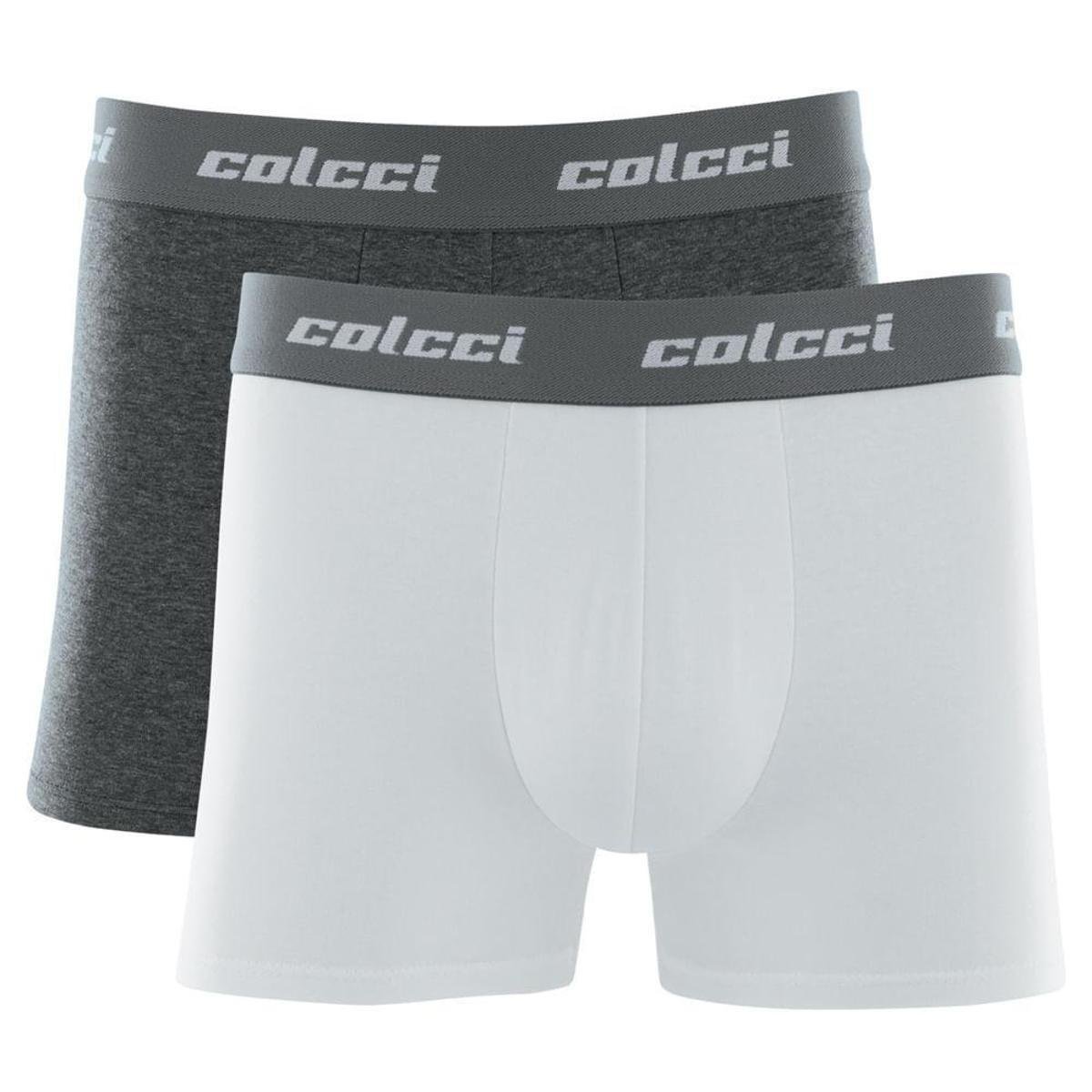 Kit Cueca Boxer Colcci 2 Peças Masculina Algodão com Elástico Menor preço em Kit Cueca Boxer Colcci 2 Peças Masculina Algodão com Elástico