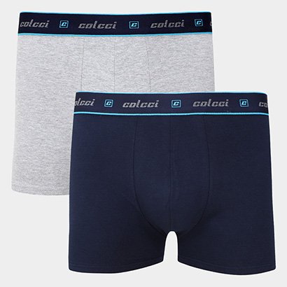 Kit Cueca Boxer Colcci Cotton Masculina - 2 Peças - Masculino