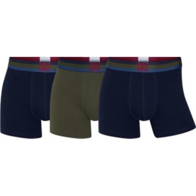 Kit Cueca Boxer CR7 Classic Style Trunk Cotton/EA 3 Peças