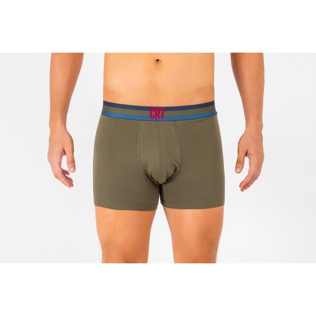 Kit Cueca Boxer CR7 Classic Style Trunk Cotton/EA 3 Peças