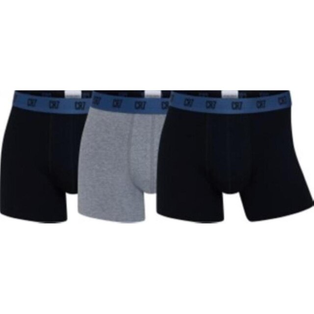 Kit Cueca Boxer CR7 Classic Style Trunk Cotton/EA 3 Peçass