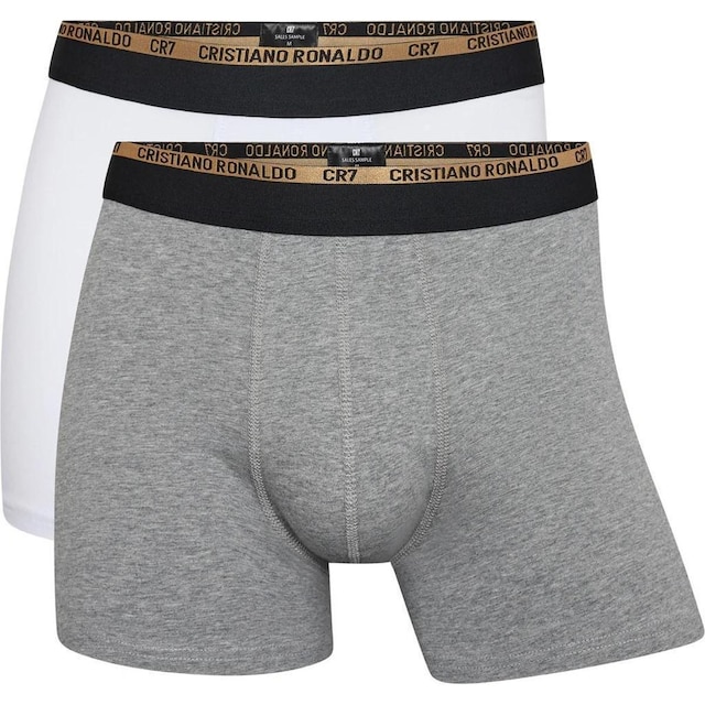 Kit Cueca Boxer CR7 Underwear Cotton/EA com 2 Peças