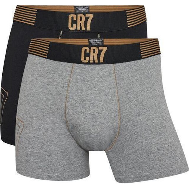 Kit Cueca Boxer CR7 Underwear Cotton/EA com 2 Peças