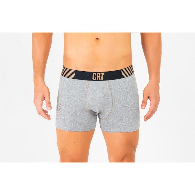 Kit Cueca Boxer CR7 Underwear Cotton/EA com 2 Peças