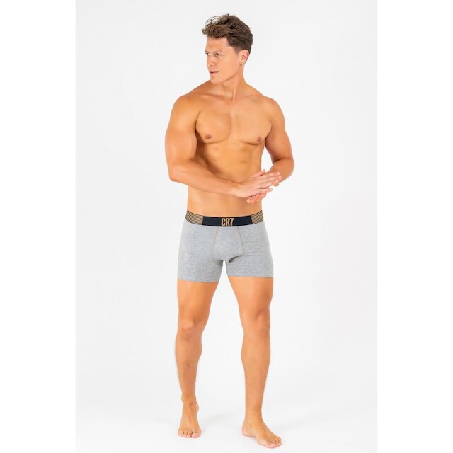 Kit Cueca Boxer CR7 Underwear Cotton/EA com 2 Peças