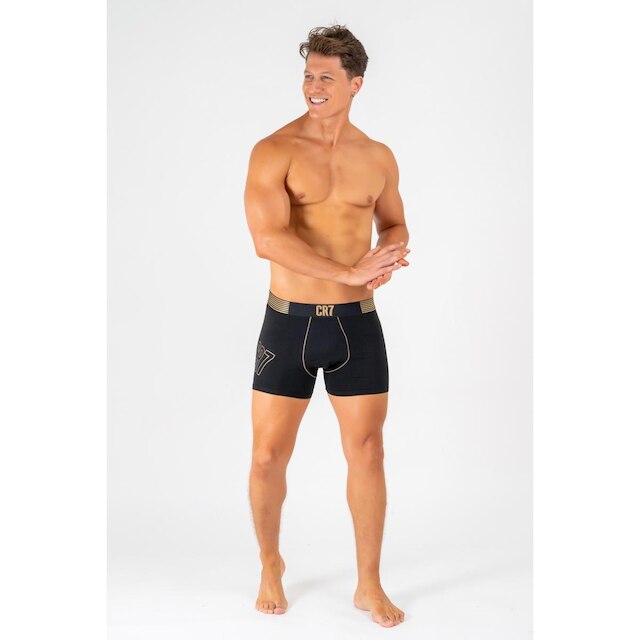 Kit Cueca Boxer CR7 Underwear Cotton/EA com 2 Peças