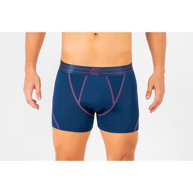 Kit Cueca Boxer CR7 Underwear Microfiber Mesh com 2 Peças