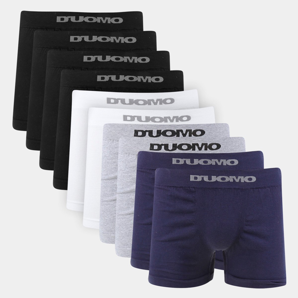 Kit Cueca Boxer Duomo Sem Costura 10 Peças Menor preço em Kit Cueca Boxer Duomo Sem Costura 10 Peças
