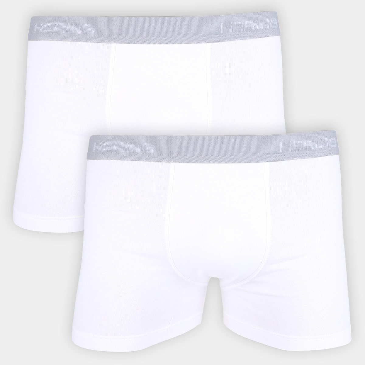 Kit Cueca Boxer Hering C/ 2 Peças - Branco Menor preço em Kit Cueca Boxer Hering C/ 2 Peças - Branco
