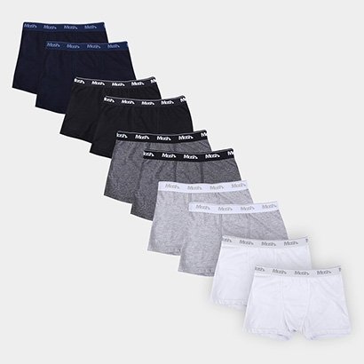Kit Cueca Boxer Infantil Mash C/ 10 Peças - Masculino