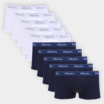 Kit Cueca Boxer Infantil Mash C/ 10 Peças - Masculino