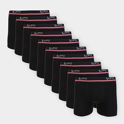 Kit Cueca Boxer Lupo 10 Peças - Masculino