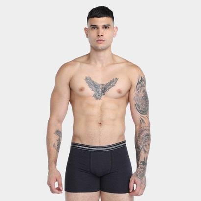 Kit Cueca Boxer Lupo Com Elástano 2 Peças - Masculino