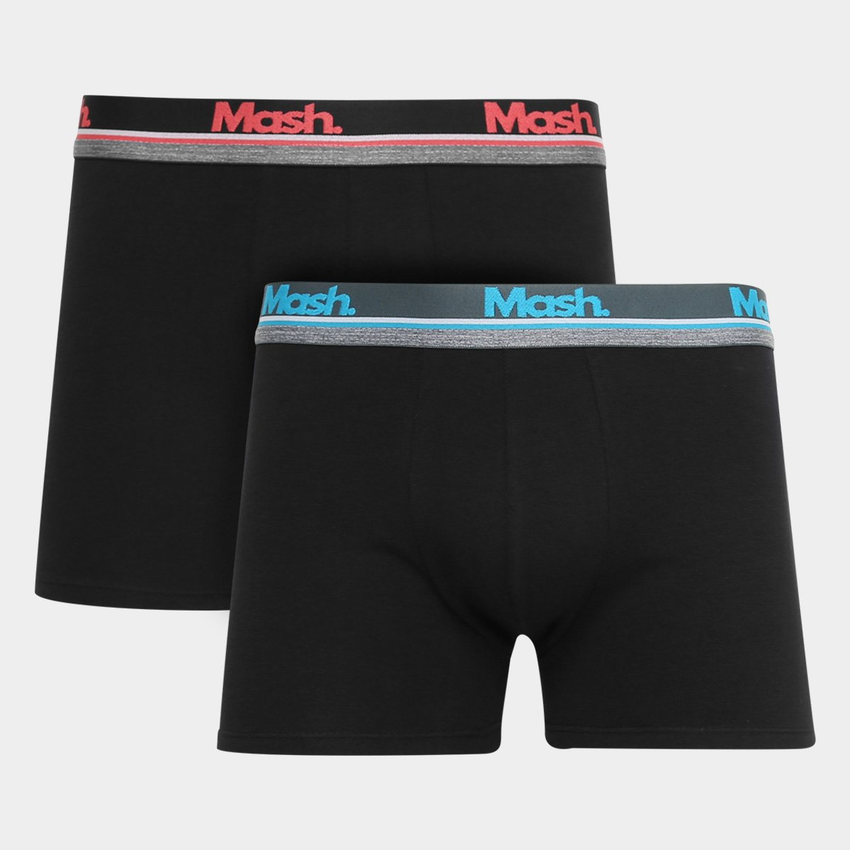 Kit Cueca Boxer Mash 2 Peças - Preto Menor preço em Kit Cueca Boxer Mash 2 Peças - Preto
