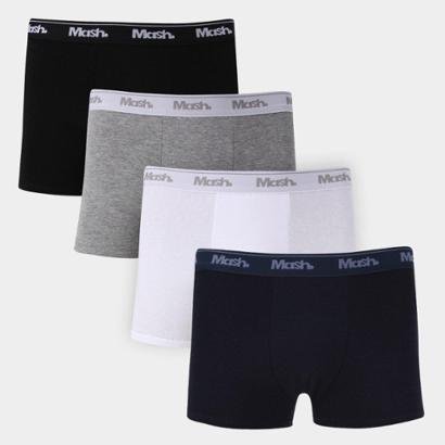 Kit Cueca Boxer Mash 4 Peças - Masculino