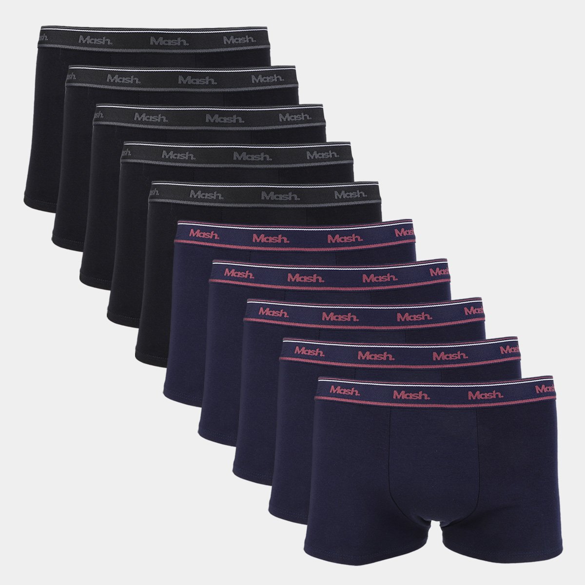Kit Cueca Boxer Mash Cotton Elástico 10 Peças é ruim? Kit Cueca Boxer Mash Cotton Elástico 10 Peças é boa?