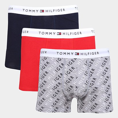 Kit Cueca Boxer Tommy Hilfiger 3 Peças - Masculino