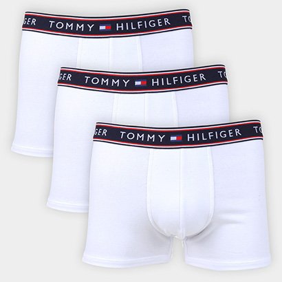 Kit Cueca Boxer Tommy Hilfiger Stretch Trunk Selling 3 Peças - Masculino