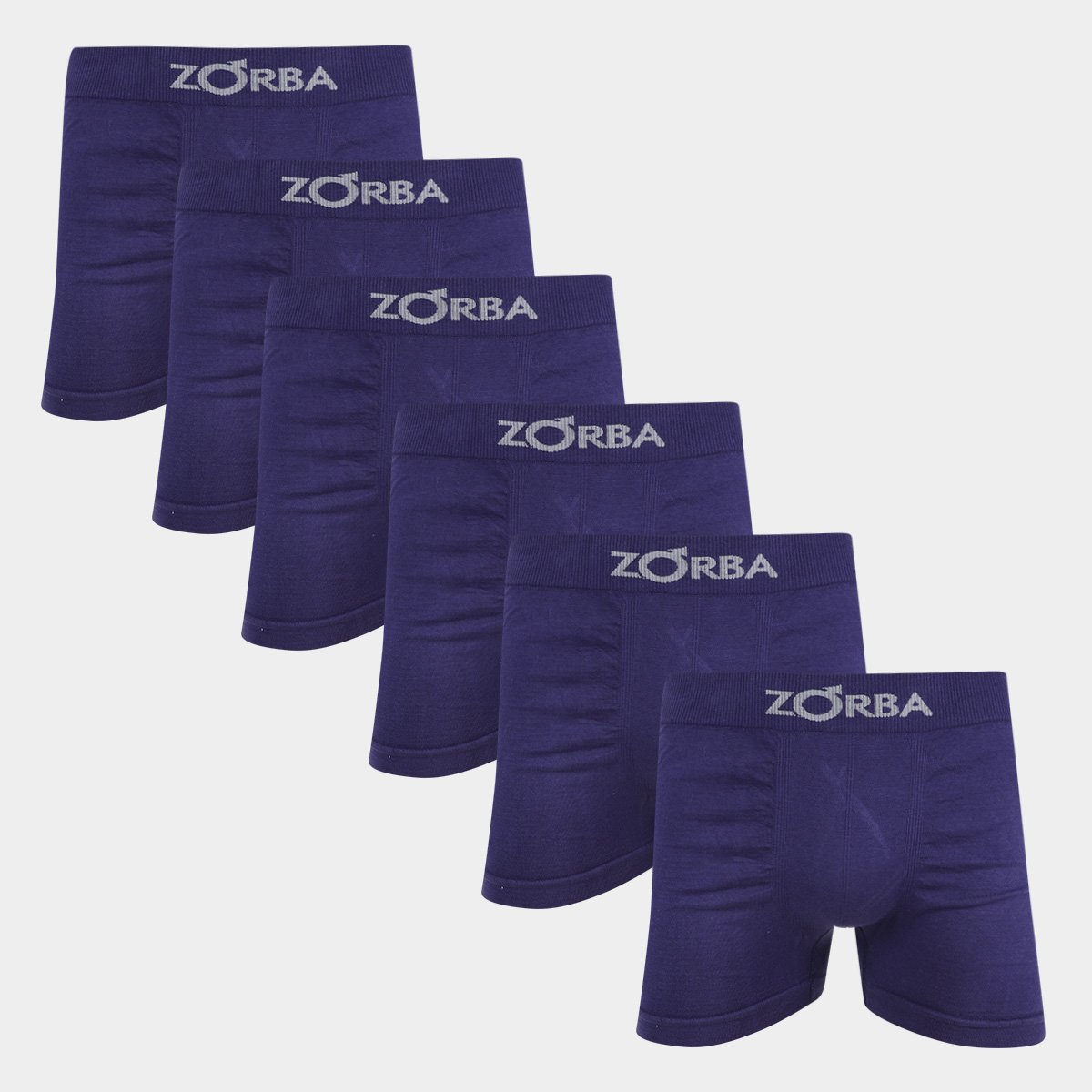 Kit Cueca Boxer Zorba Seamless Com 6 Peças - Marinho Menor preço em Kit Cueca Boxer Zorba Seamless Com 6 Peças - Marinho