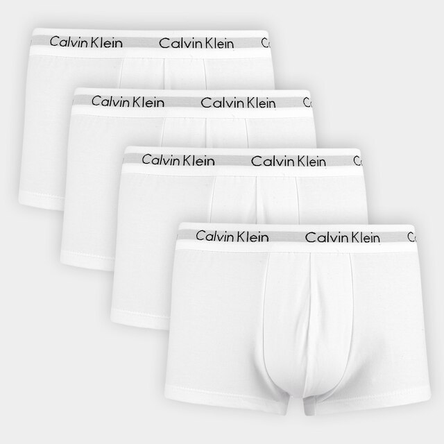 Kit Cueca Calvin Klein Trunk Low Rise 4 Peças