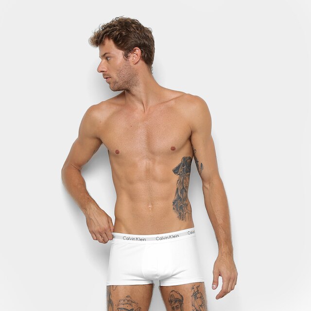 Kit Cueca Calvin Klein Trunk Low Rise 4 Peças