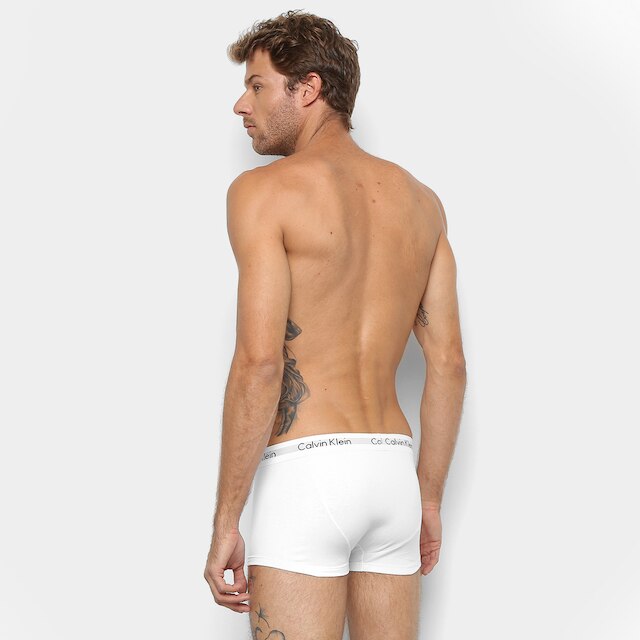 Kit Cueca Calvin Klein Trunk Low Rise 4 Peças