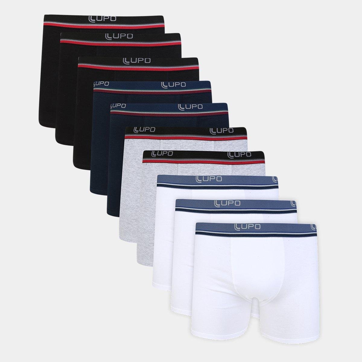 Kit Cueca Lupo Boxer 10 Peças - Marinho e Preto é ruim? Kit Cueca Lupo Boxer 10 Peças - Marinho e Preto é boa?