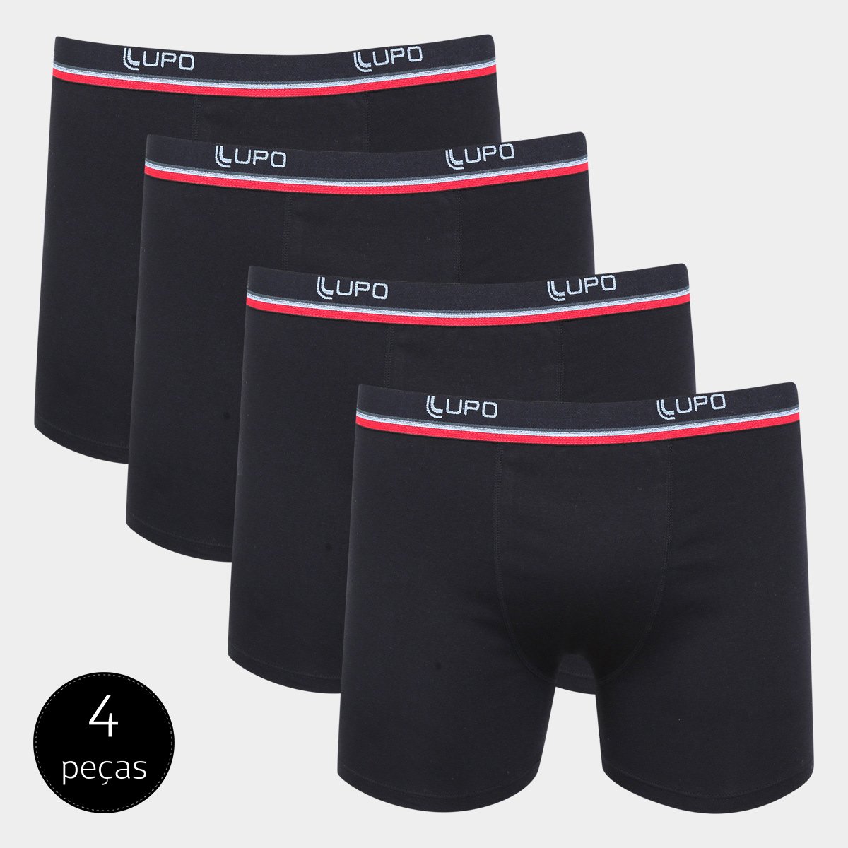 Kit Cueca Lupo Boxer 4 Peças - Preto é ruim? Kit Cueca Lupo Boxer 4 Peças - Preto é boa?