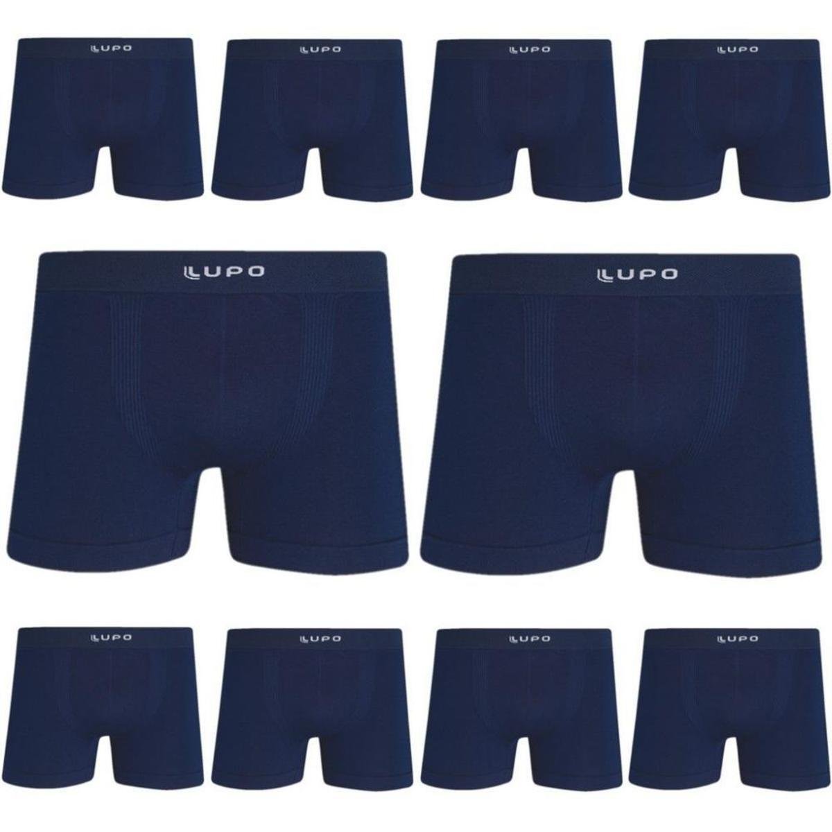 Kit Cueca Lupo Boxer Microfibra Sem Costura 10 Peças - Marinho é boa?