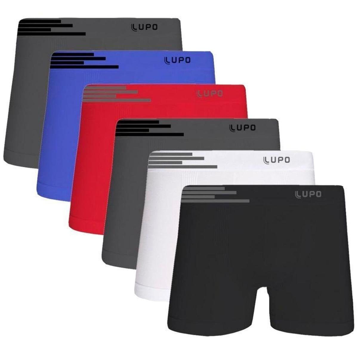 Kit Cueca Lupo Boxer Microfibra Sem Costura 6 Peças Multicor - Branco e Preto é ruim? Kit Cueca Lupo Boxer Microfibra Sem Costura 6 Peças Multicor - Branco e Preto é boa?