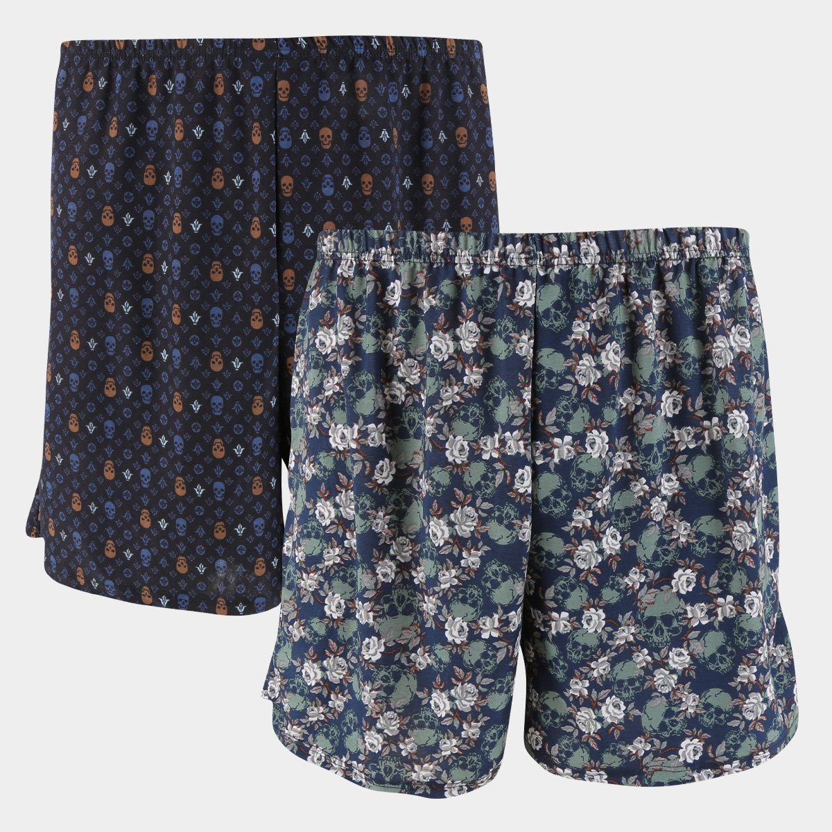 Kit Cueca Samba Canção La Math's Estampado 2 Peças - Preto+Marinho é ruim? Kit Cueca Samba Canção La Math's Estampado 2 Peças - Preto+Marinho é boa?