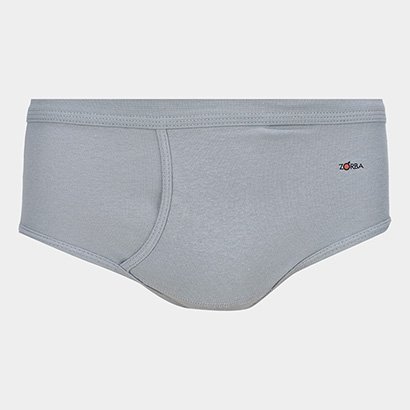Kit Cueca Slip Zorba c/ Abertura 6 Peças - Masculino