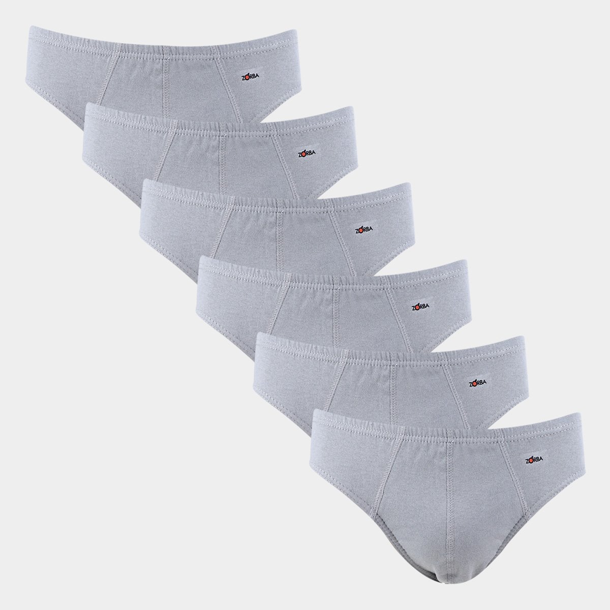Kit Cueca Slip Zorba Lisas Com 6 Peças Menor preço em Kit Cueca Slip Zorba Lisas Com 6 Peças