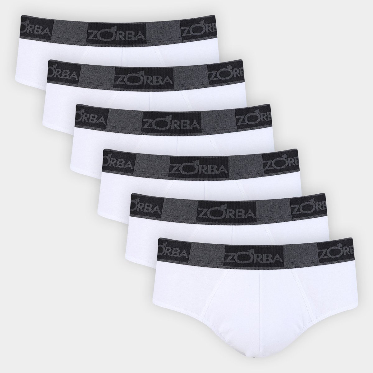 Kit Cueca Slip Zorba Plus 6 Peças Menor preço em Kit Cueca Slip Zorba Plus 6 Peças