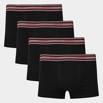 Kit Cueca Sunga Lupo Algodão 4 Peças - Masculino