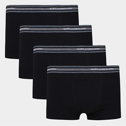 Kit Cueca Sunga Lupo Algodão 4 Peças - Masculino