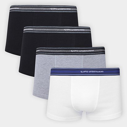 Kit Cueca Sunga Lupo Algodão 4 Peças - Masculino