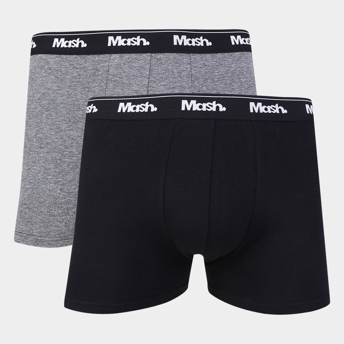 Kit Cuecas Boxer Mash Lisa Algodão Elástico 2 Peças - Cinza é boa?