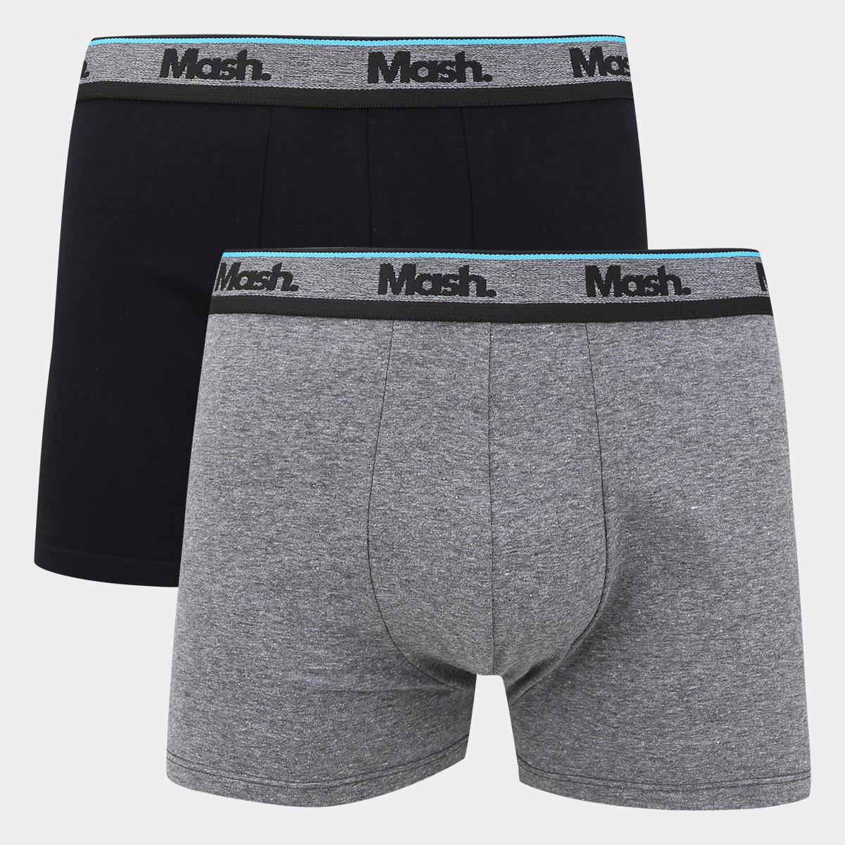 Kit Cuecas Boxer Mash Lisa Algodão Elástico Bordado 2 Peças - Preto é ruim? Kit Cuecas Boxer Mash Lisa Algodão Elástico Bordado 2 Peças - Preto é boa?