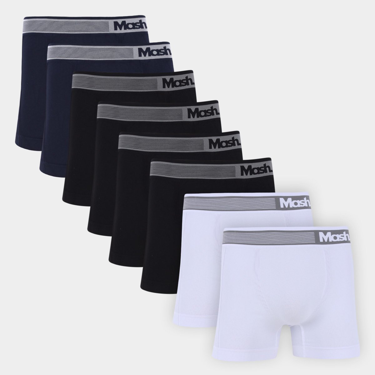 Kit Cuecas Boxer Mash Sem Costura 8 Peças - Preto é ruim? Kit Cuecas Boxer Mash Sem Costura 8 Peças - Preto é boa?