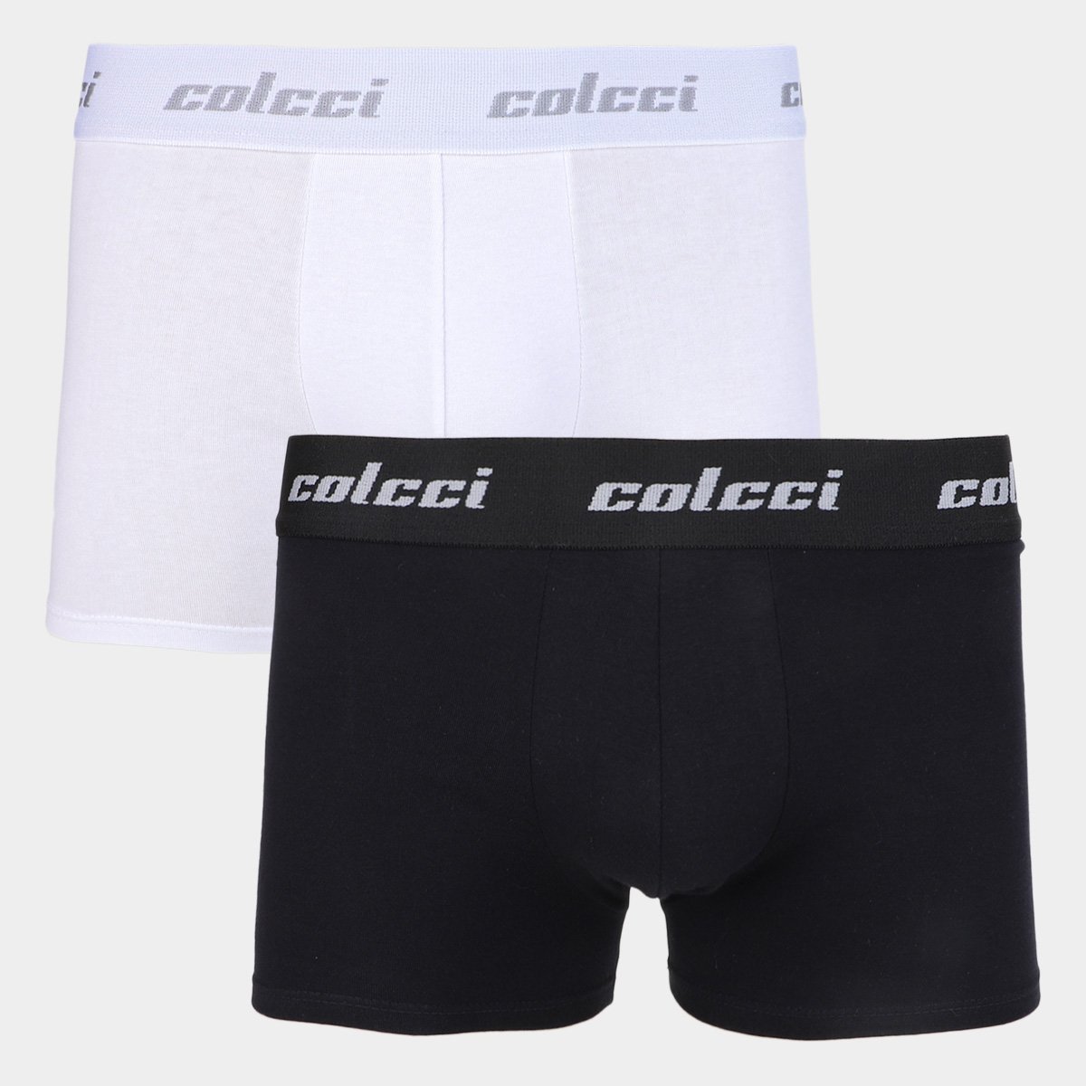 Kit de Cuecas Boxer Colcci C/2 - Preto+Branco Menor preço em Kit de Cuecas Boxer Colcci C/2 - Preto+Branco