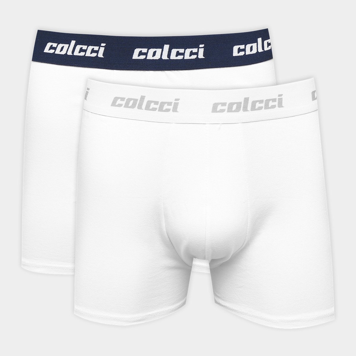 Kit de Cuecas Boxer Colcci C/2 - Branco+Preto Menor preço em Kit de Cuecas Boxer Colcci C/2 - Branco+Preto